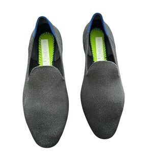 Rothy’s The Loafer Sz 8 Black Solid Knit Slip On Shoes Academia No Insole